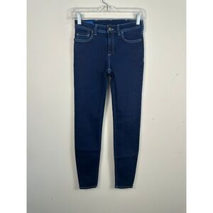 Acne Studios Climb Cobalt Jeans Women 26 Dark Blue Excellent Contrast Stitch